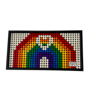 Heart Lego mosaics