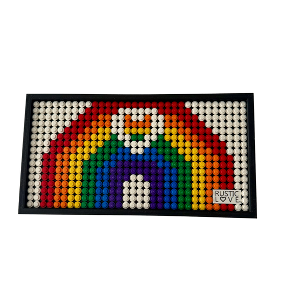 Heart Lego mosaics