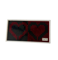 Heart Lego mosaics