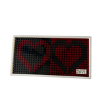 Heart Lego mosaics